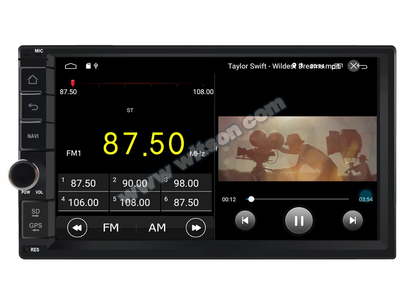 Sale 7" Android 9.0 OS 2 Din Car Multimedia Two Din Car Navigation GPS Double Din Car Radio with Built-in Digital Signal Processor 4