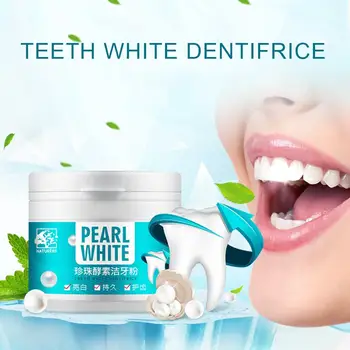 

Teeth Whitening Powder Cleansing Quick Stain Removing Oral Care Physical Whitener 70g toothpaste Oral Hygiene Improve halitosis