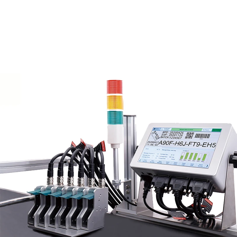 

Online Inkjet Printer Multi sprinkler 40 Languages Intelligent Continuous Inkjet TIJ Printer Machine