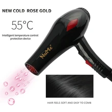 Фен для волос, 2000 Вт, мощный Фен для волос, парикмахерские салонные инструменты, отрицательные ионные фен для волос