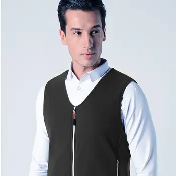 

Hot Sale Hiking Vests Skillful Manufacture V Neck Heating Vest USB Rechargeable Winter Warm Heated Vest Waistcoat Coat