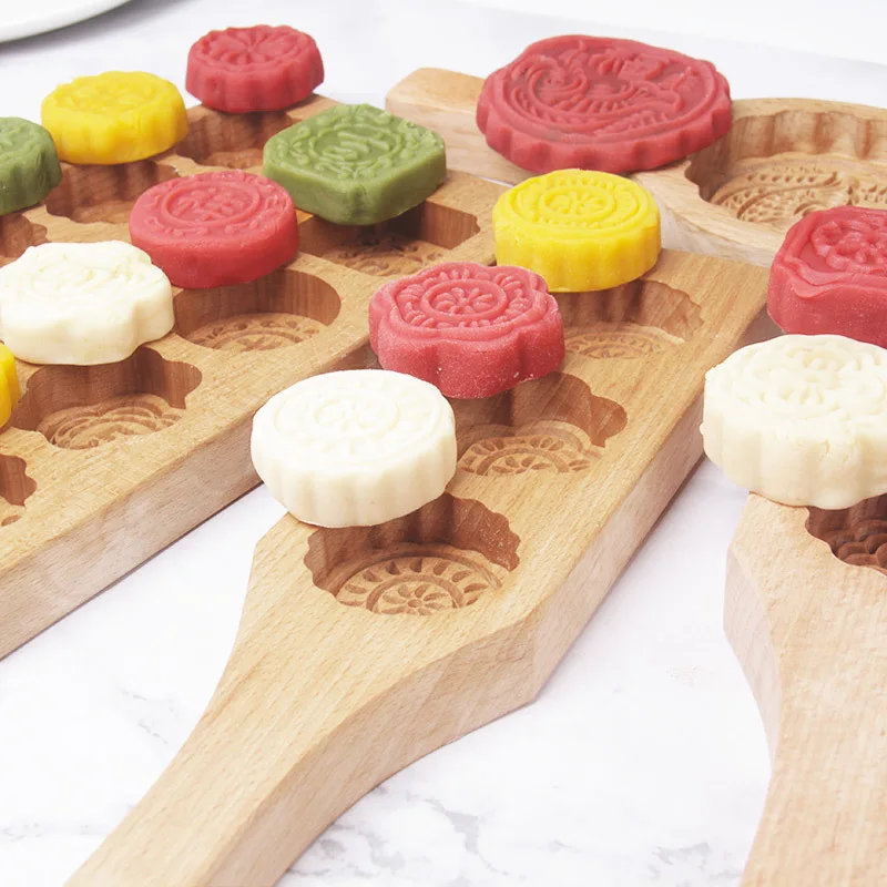 1 шт. деревянная форма для лунного торта середины осени печенья 3D цветов помадки