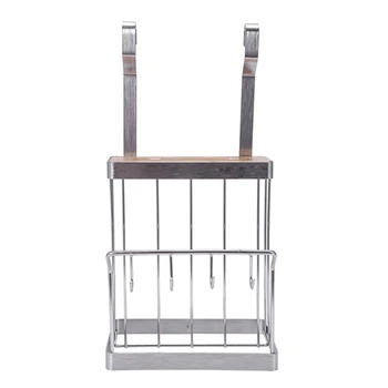 

Stainless Steel Multifunction Storage Rack Wall-Mounted Knife Cutting Board Shelf Kitchen Storage Rack Holder Organizer Wall She