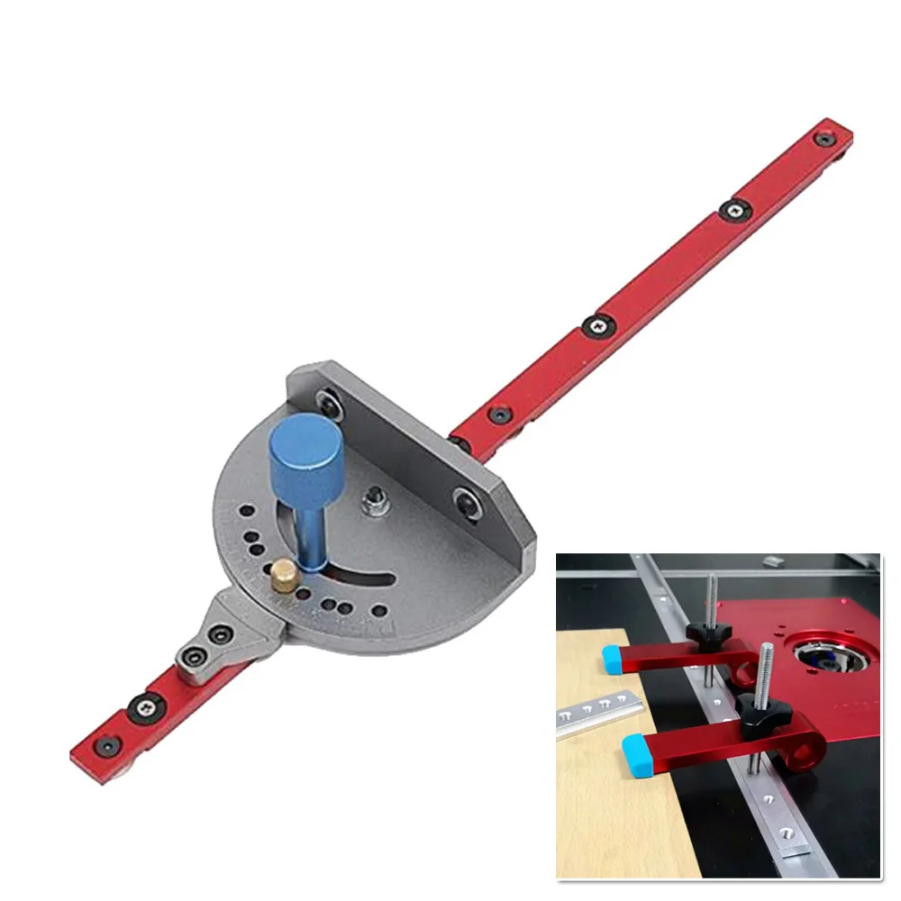 

Aluminum Alloy Miter Gauge Table Saw Router Bandsaw Sawing Assembly Ruler Woodworking Machinery Parts Accessories