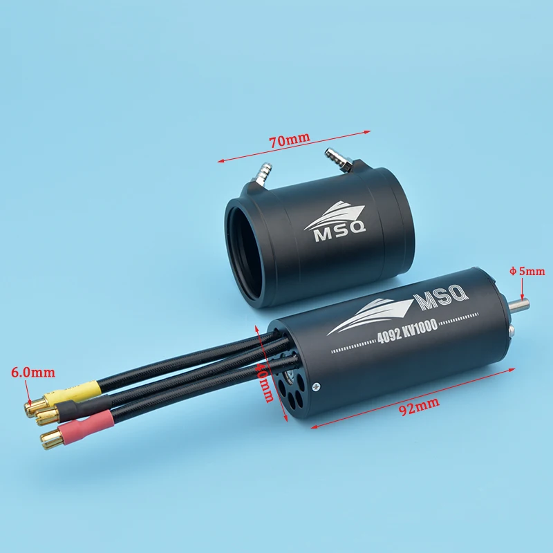Высокоскоростной высокомощный 5500 Вт MSQ 4092 бесщеточный мотор кв/кв 4 полюса для