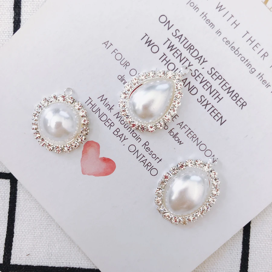 

8pieces / lotRound ovalWater drop shapeWax Cord women jewelry bead caps earings fashion connectors for jewelry making supplies