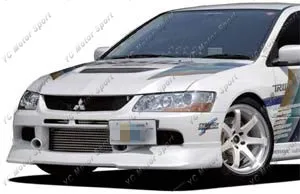 2006-2007 Mitsubishi Evolution EVO 9 IX Greddy GRacer Style Front Lip CF (13)