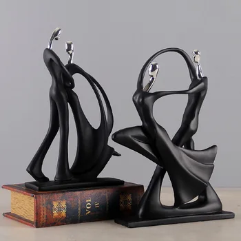 

Hot Romantic Wedding Gifts Home Decor Dancing Couple Sculpture statue Decoration Crafts Resin Figurines Lovers Ornaments Statue