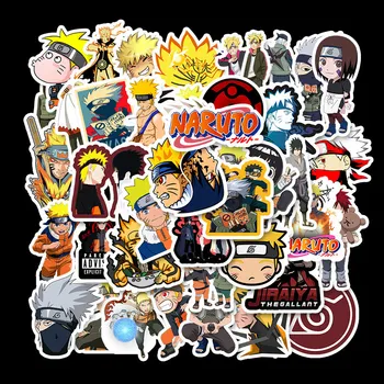 

50Pcs custom stickers Papelaria Naruto Ming Man Sasuke Stationery Sticker waterproof removable TZ057G