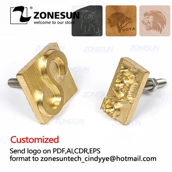 

ZONESUN leather stamp mold die cut emboss mold, brass stamping copper mold, bronzing die cut, CLICHE