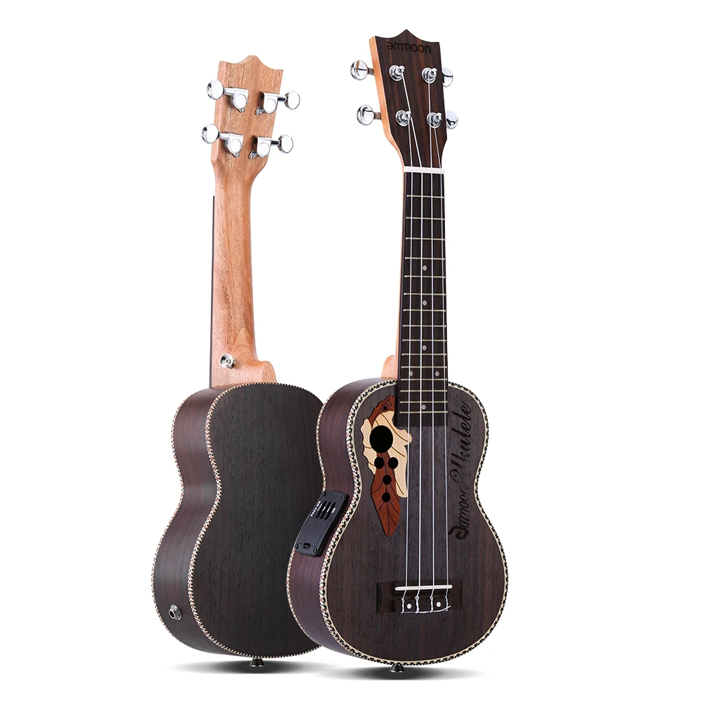 

ammoon Series Ululele 21" Ukulele Set 15 Fret 4 Strings Stringed Musical Instrument 19 Styles Ukulele Guitar Musical Instrument