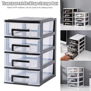 

Plastic Desktop Drawer Transparent Sundries Small Objects Storage Case Organizer AIA99