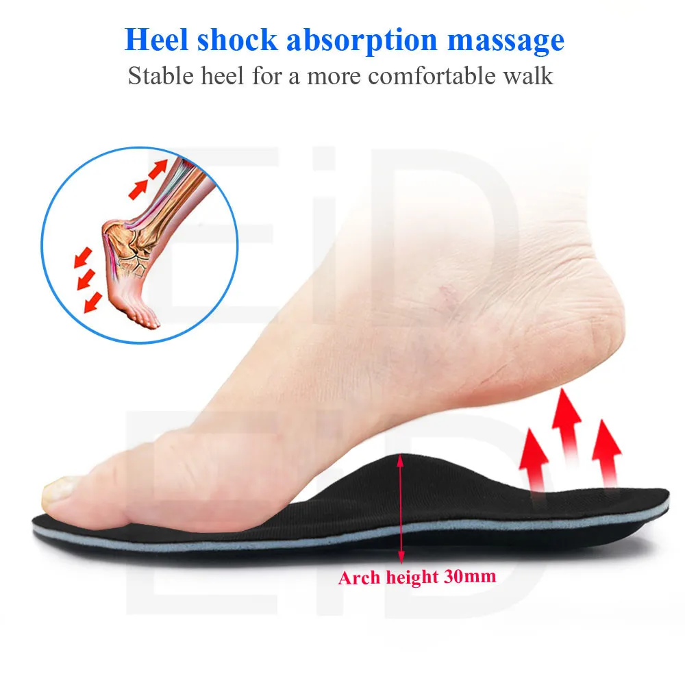 EiD стельки для тяжелых плоскостопия EVA ортопедические стельки для поддержки свода стопы ортопедические стельки для обуви стельки для боли в пятке Подошвенный Фасцит для мужчин и женщин