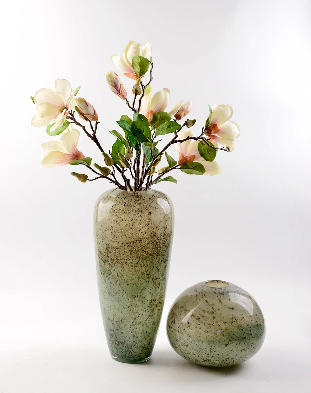 Цветная стеклянная ваза для свадебного украшения, домашний декор, настольные вазы для цветов, стиль русалки, Террариум, прозрачный