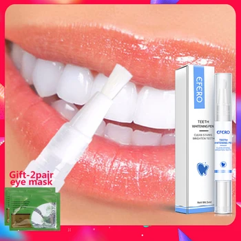 

EFERO White Teeth Whitening Pen Bleaching Removes Plaque Stains Cleaning Dental Tools Oral Hygiene Tooth Gel Cleaning Whitenning