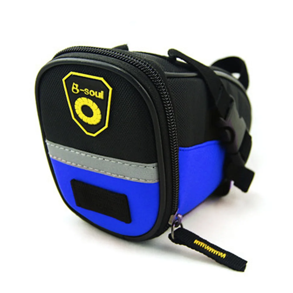 

B-SOUL MTB Bike Saddle Bag Waterproof 1680D Oxford Bicycle Tail Pouch Bags Reflective Cycling Seat Bag 6 Colors