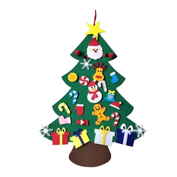 

Christmas Tree Christmas Decoration Hanging Ornaments Decoration for Home Creative Felt Christmas Tree Kid Toys
