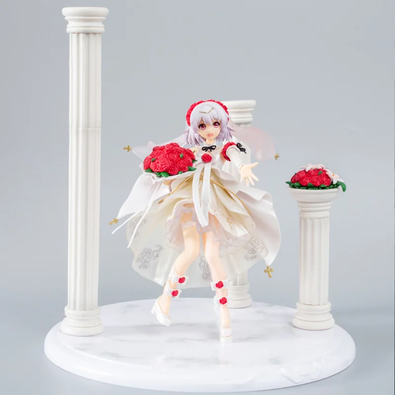 Anime Games Honkai Impact Theresa Apocalypse Action Figure PVC Excellent Model Toy Wedding Rose Girls Gift Collectibles 25cm | Игрушки и