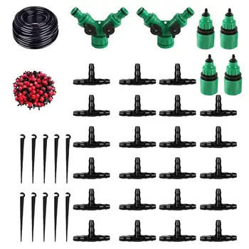 

1 Set Irrigation System Garden Irrigation Suit Atomizing Watering Irrigation Kit 60 Drops Head DIY Drip Irrigation Set For Park