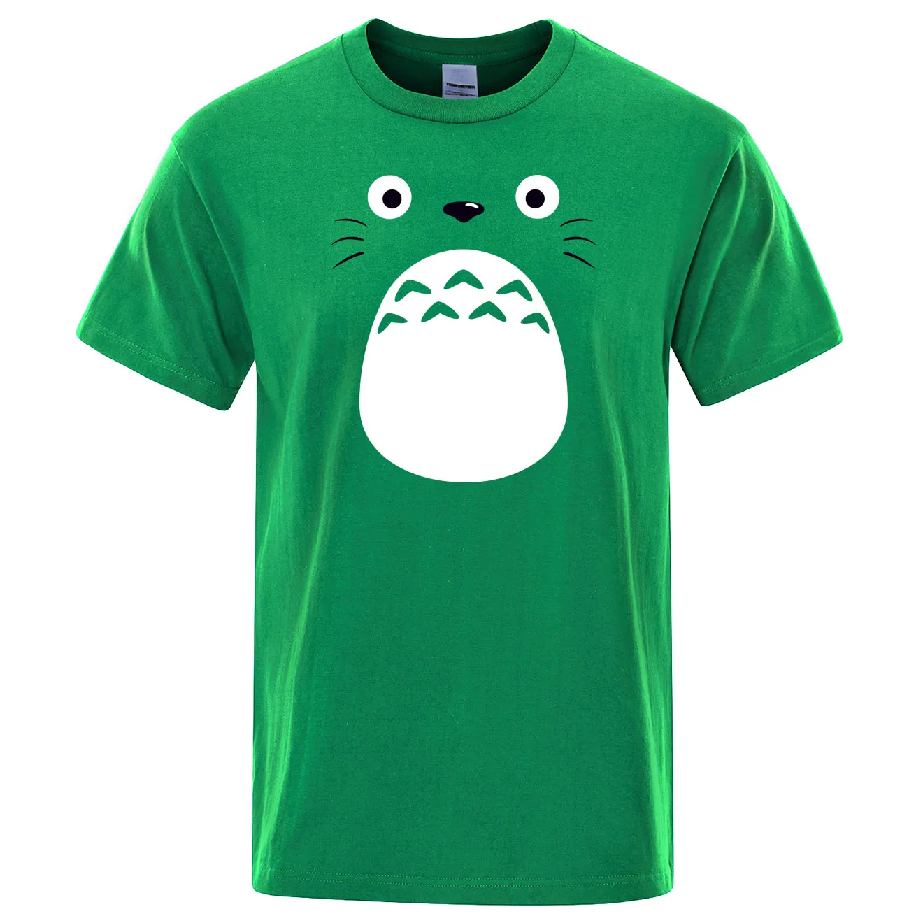 Футболка с японским аниме «Унесенные призраками», футболки с Тоторо, Хаяо Миядзаки, одежда с героями мультфильмов, Studio Ghibli, футболка для мужчин, Harajuku, топы, футболки - Цвет: green 6