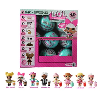 

L O L. Surprise! Haha surprise doll toy cartoon hair doll generation DIY blind box handmade model doll toy gift randomly sent