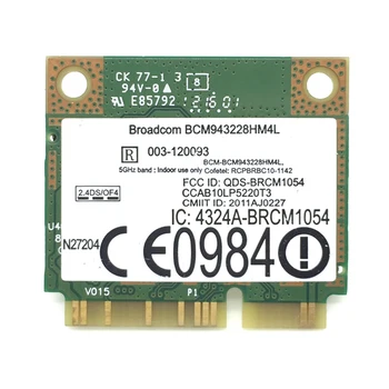 

300Mbps Double Frequency Dual Band Wifi Wireless Card Fast BCM943228HMB Notebook Wlan Convenient MINI Pci-e 802.11a/b/g/n