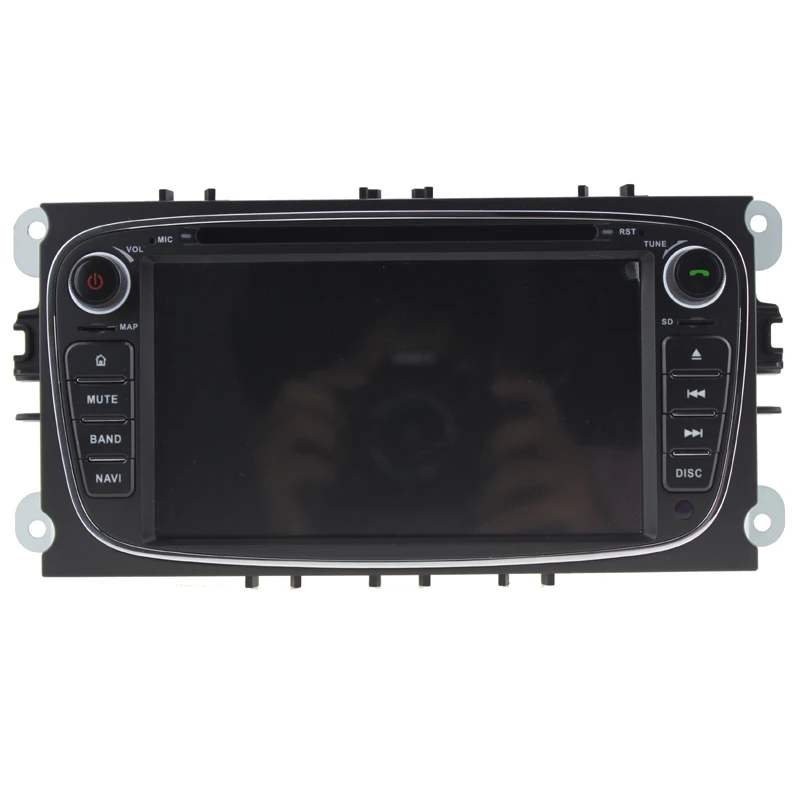 PX6 DSP Android 9 автомобильный DVD мультимедийный плеер gps Navi для Ford для Focus2 Mondeo Galaxy Wifi Аудио Радио Стерео головное устройство Canbus - Цвет: Черный