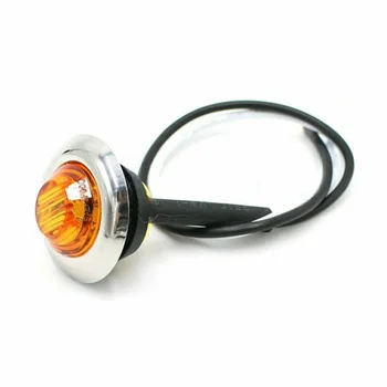

12V Marker Light 20X 3/4" Round Marker Light For Truck Trailer Durable