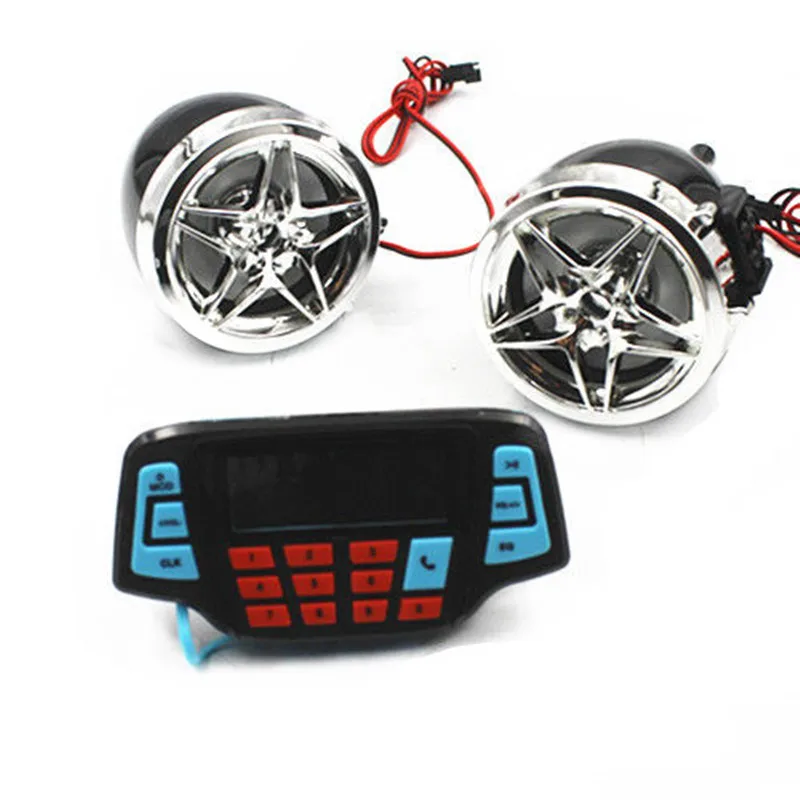 12V мотоцикл Bluetooth аудио USB MP3 SD FM Радио стерео динамик ATV Скутер для Honda Kawasaki Suzuki Yamaha