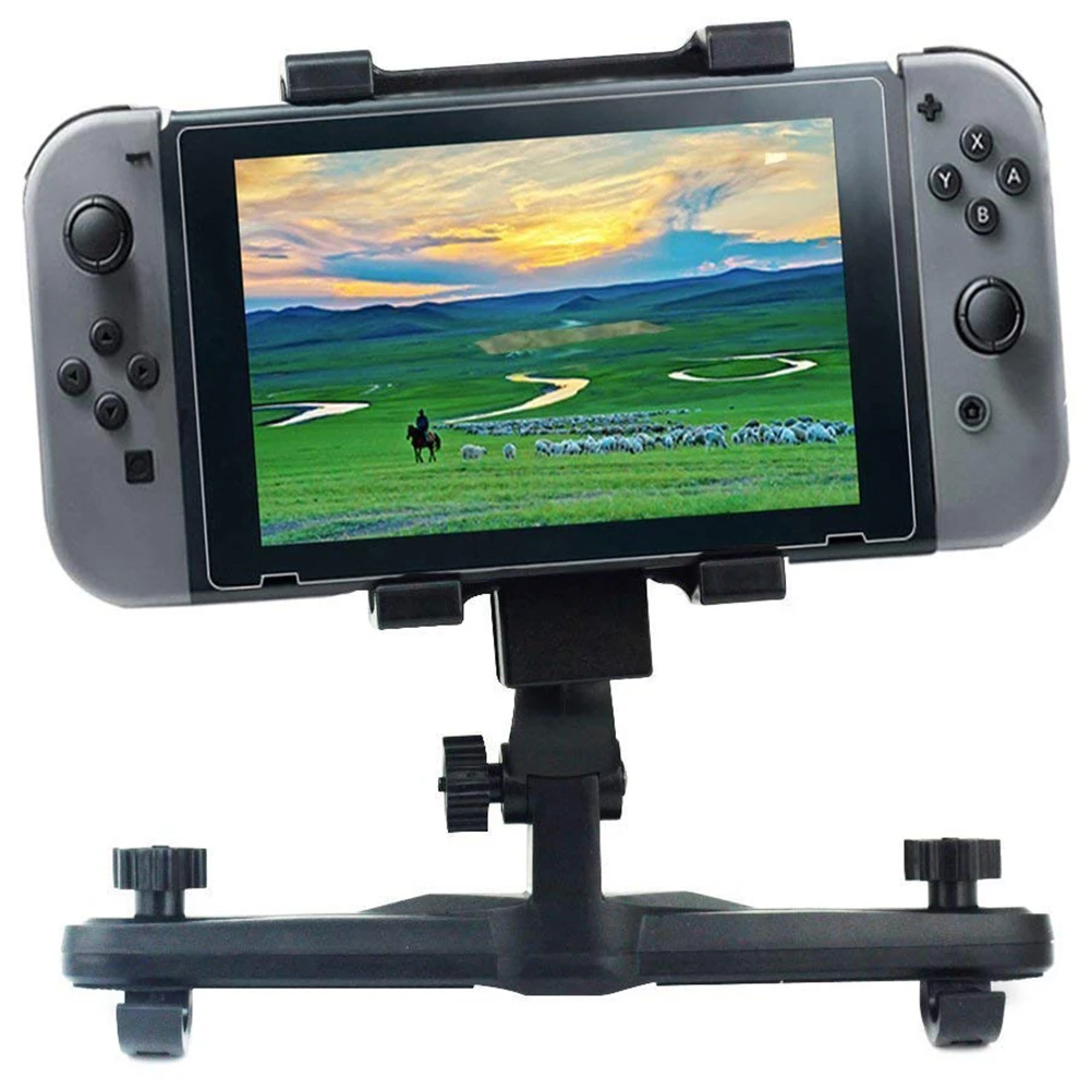 Регулируемый подголовник сиденья автомобиля держатель для nintendo Switch/Apple 7 plus/samsung Galaxy S8/ipad mini(черный