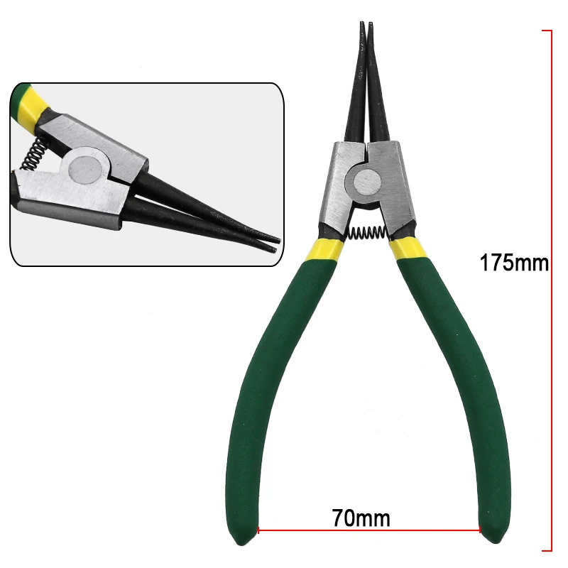 7 Inch Internal External Curved Straight Tip Circlip Snap Ring Plier Bike DBIRD