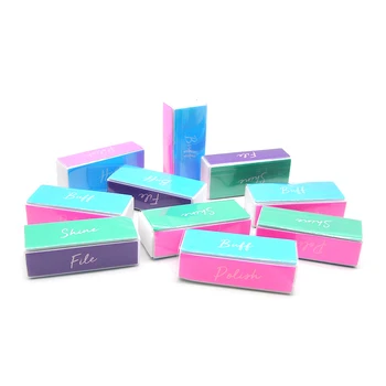 

New 200 PCS Nail Art Sanding File Polish Buffer Block Shiner File 4 sides Nail Art Polisher Manicure Nail File DIY Beauty Tools