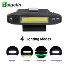 Мини-cob LED Индукционная шляпа клип огни USB Перезаряжаемый датчик фар фары крышка фары фонарь на природе Рыбалка походы