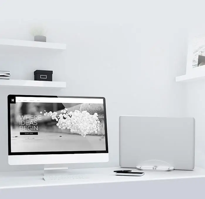 Вертикальная подставка для ноутбука DishyKooker для MacBook Pro/Air, алюминиевый сплав, регулируемая настольная подставка, экономия пространства