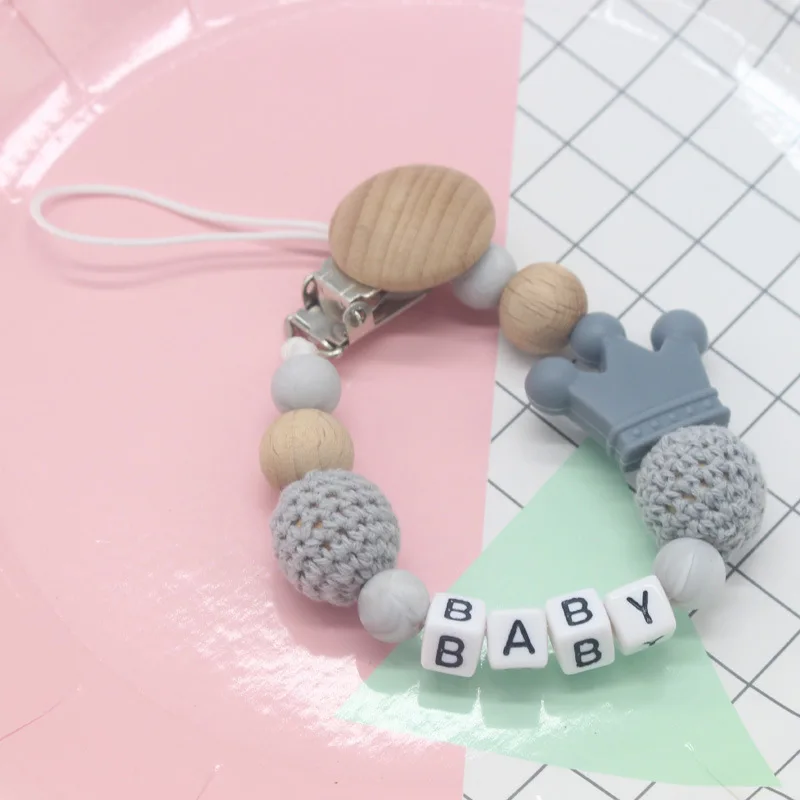 2020 New Baby Supplies Pacifier Chain Silicone Personalised Pacifier Chain for Baby Infant Toys Baby Pacifier Clips BPA Free