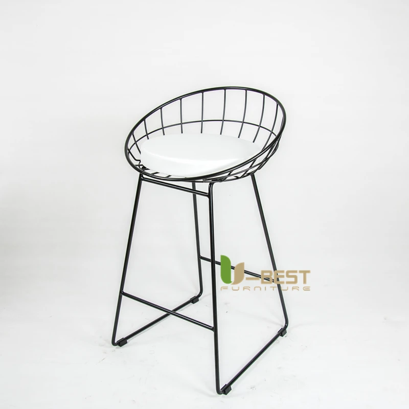 Modern Design Luxury Gold Color Stainless Steel Bertoia Wire Bar Stool Chairs For Hotel Club  (7)