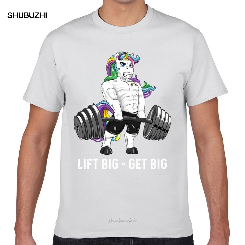 T Shirt Pria Unicorn Deadlift Lift 