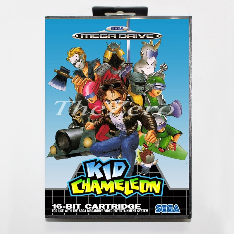 Kidchameleon с коробкой для 16 битной MD видеокарты Sega Mega Drive/Genesis|Картриджи| |
