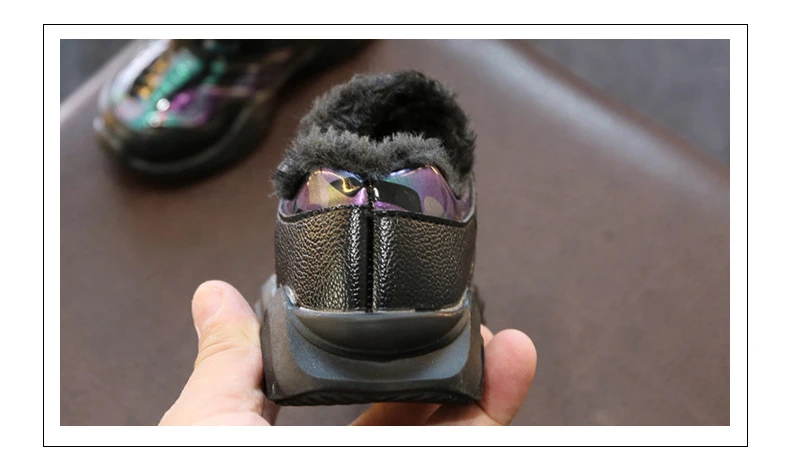 Autumn winter children's Shoes Fashion Sports Running Shoes Breathable Outdoor Shoes Plus velvet plus cotton casual shoes