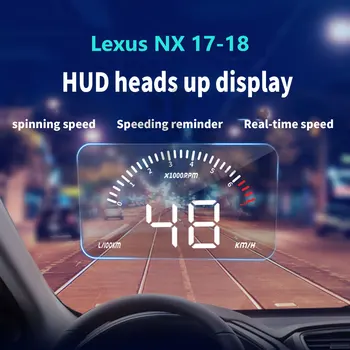 

Car Head up display Windshield Speed Projector Security Alarm Water temp Overspeed RPM Voltage fit for Lexus NX