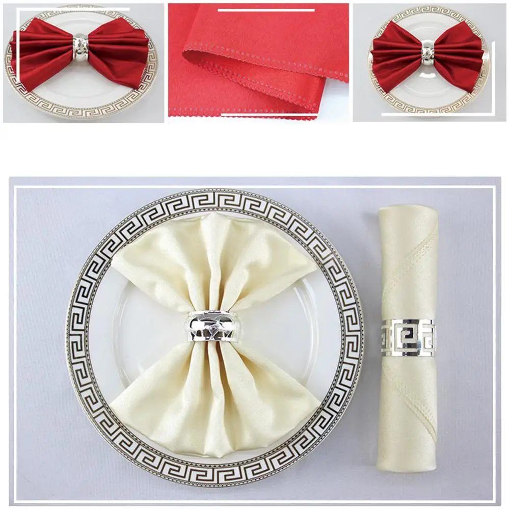 New Hotel Home Solid Color Napkin Table Napkin Hotel Banquet Square serviette mokador