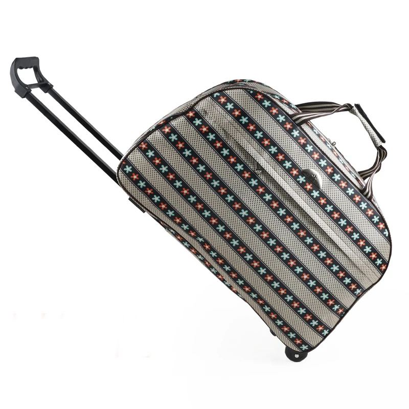 JULY'S SONG Luggage Bag Travel Duffle Trolley bag Rolling Suitcase Trolley Women Men Travel Bags With Wheel Carry-On bag - Цвет: 19