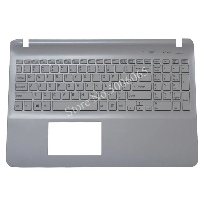 US клавиатура для ноутбука sony SVF15 FIT15 SVF151 SVF152 SVF153 SVF1541 SVF15E белая клавиатура без сенсорной клавиатуры крышка
