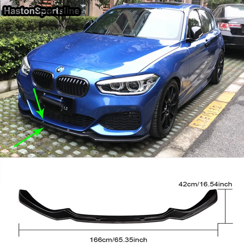 

Performanc Style Front lip Spoiler For BMW F20 M135i M140i Mtech M Sport Bumper 2016-2018 Carbon Fiber