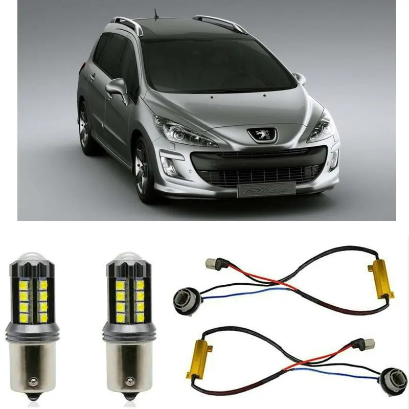 

Fog lamps for PEUGEOT 308 SW I 4E 4H Stop lamp Reverse Back up bulb Front Rear Turn Signal error free 2pc