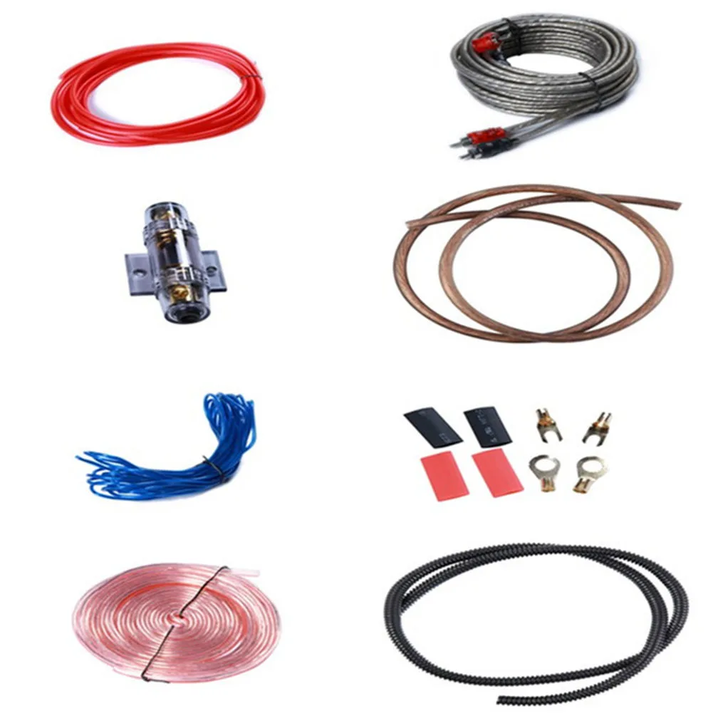8GA Wire Horn Wire 8GA кабель усилителя автомобилей Автомобильная звуковая система проводка практичные инструменты измерительный усилитель комплект полная Простая установка высокая производительность - Название цвета: 8GA Wire Horn Wire