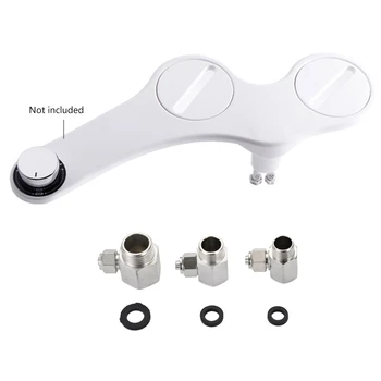 

Slim Design Toilet Bidet Adapter Seat Attachment Non Electric Washing Sprayer