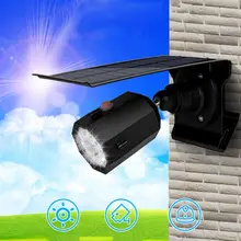 10 светодиодов Солнечный Точечный светильник имитация камеры 180 ° светильник для наружного двора сада высокое качество и абсолютно