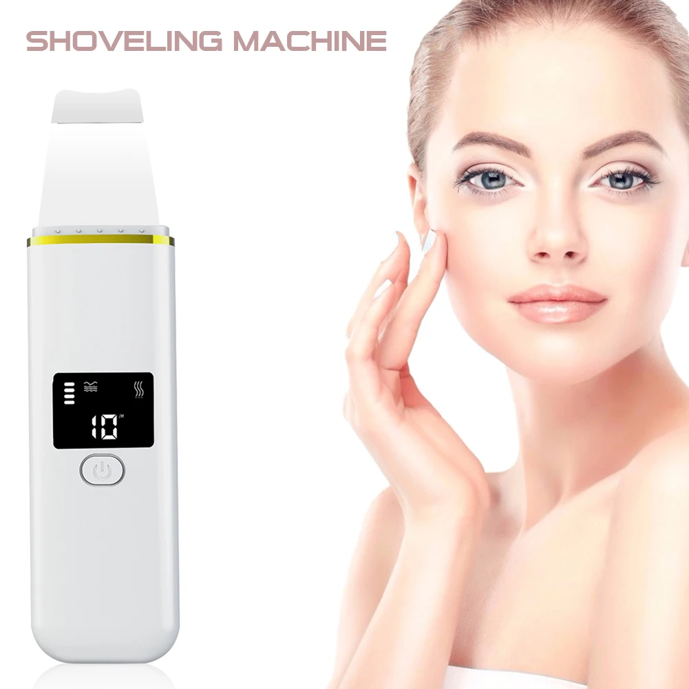 Purificador da Pele Cuidados com o Rosto Dispositivo de Elevação Ultrasonic Limpeza Profunda Importação Recarregável Ems Esfoliante Acne Remoção Cravo Pore Íon 3 Cheap Purificador da pele