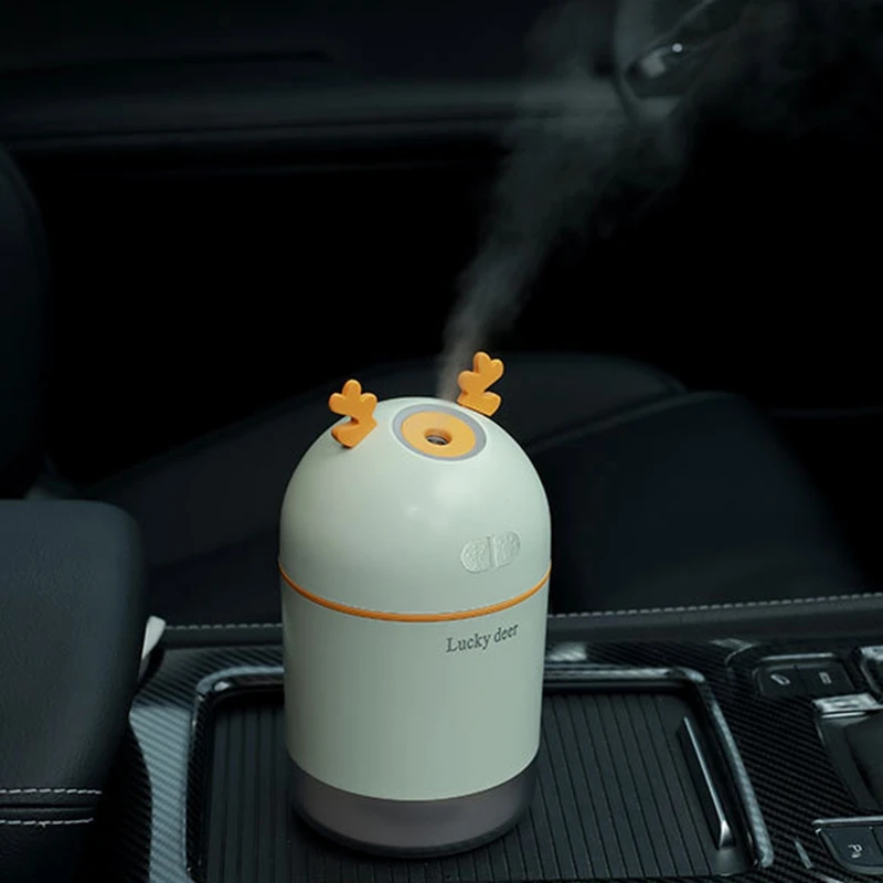 400ML Ultrasonic Air Humidifier Aroma Essential Oil Diffuser for Home Car USB Fogger Mist Maker with LED Night Lamp